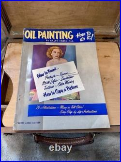 Vintage Grumbacher Inc. New York Artist oil painting box with Palette