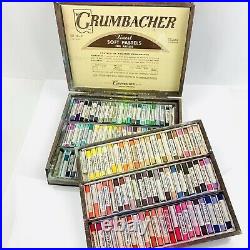 Vintage Grumbacher Soft Pastels 128 count Box Set no. 9 Studio Assortment