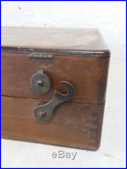 Vintage M. GRUMBACHER Wood Art Box With Supplies- Some New Old Stock