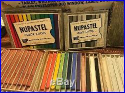 Vintage NUPASTEL Lot of 17 Boxes of color sticks art pastel. GRAY Multi Prisma