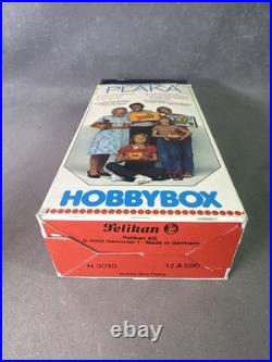 Vintage PELIKAN Plaka HobbyBox With Case From Germany In 15ml Glass Bottles Paint