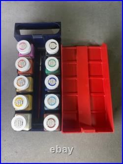 Vintage PELIKAN Plaka HobbyBox With Case From Germany In 15ml Glass Bottles Paint