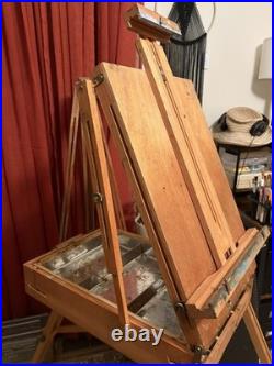 Vintage RL JULLIAN Hardwood Folding Artist's Easel BREVETE S. G. D. G. Made France