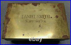 Vintage Rare Daniel Smith Watercolor Box Palette Case Metal