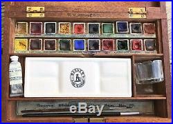 Vintage Reeves Students Colour Box Set No. 29 In Wooden Box Complete