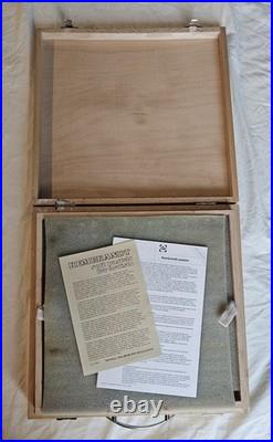 Vintage Rembrandt Soft Pastels 90 Piece Art Set Wood Storage Box with 2 Trays