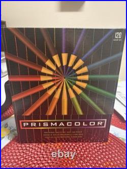 Vintage Sanford Prismacolor Colored Pencils 120 pc Full Set With Box 1999 USA