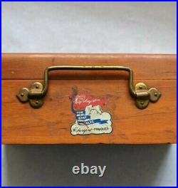 Vintage Sargent Artist's Plein Air Travel Paint Box Oils Kit Wooden Case