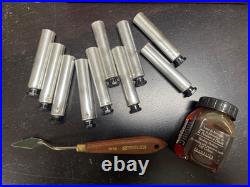 Vintage Sennelier Dry Pigment Paint Mix Set Box Make Your Own Paint Kit