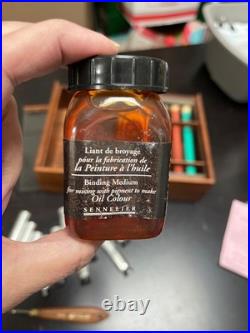 Vintage Sennelier Dry Pigment Paint Mix Set Box Make Your Own Paint Kit