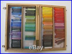 Vintage Soft Pastels 97 of 108 pc set. Girault in wood box