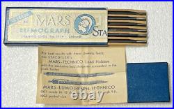 Vintage Staedtler Mars Lumograph 1904 2mm Drawing Leads Box Lot of 12