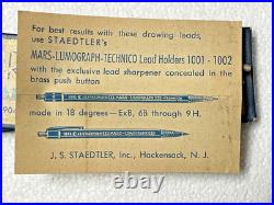 Vintage Staedtler Mars Lumograph 1904 2mm Drawing Leads Box Lot of 12