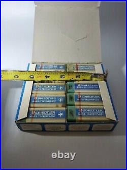 Vintage Staedtler Mars Tecniplast T 526-58T Germany Erasers Full Box of 12 NEW