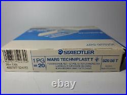 Vintage Staedtler Mars Tecniplast T 526-58T Germany Erasers Full Box of 12 NEW