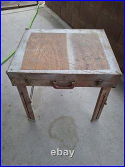 Vintage Studio wooden Easel Table/storage Box, All Original/fully functional
