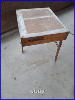 Vintage Studio wooden Easel Table/storage Box, All Original/fully functional