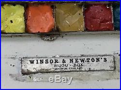 Vintage Watercolour Artists Paint Box Winsor Newton Bijou Box Art Painting