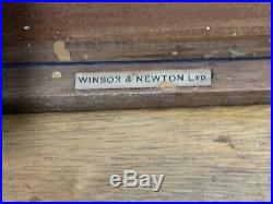 Vintage Winsor Newton Artists Oil Paint Pochade Box Painting Art Rare