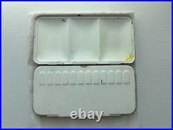 Vintage Winsor & Newton Bijou Watercolor Box No. B12 Enamel Tin 12 Half Pans Vintage Winsor & Newton Bijou Watercolor Box No. B12 Enamel Tin 12 Half Pans