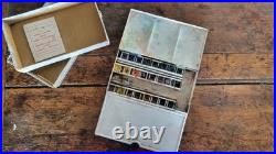 Vintage Winsor Newton No. 3 Japanned Tin Box watercolor palette