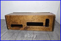 Vintage Wooden Slant Top Lectern Writing Stationary Lap Desk Box Art Podium