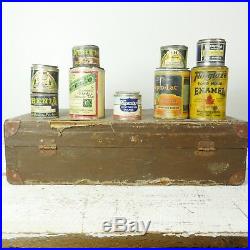 Vintage artists travelling paint box paints film prop pinstripe sherwin williams