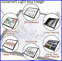 Voilamart A2 LED Tracing Board Light Box Light Pad Illumination Light Panel, w