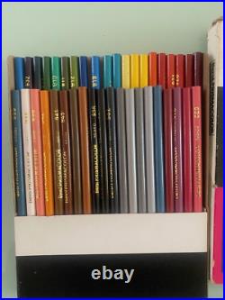 Vtg Berol PRISMACOLOR 40 COLOR ART PENCIL SET in Case 954