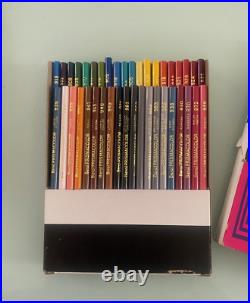 Vtg Berol PRISMACOLOR 40 COLOR ART PENCIL SET in Case 954