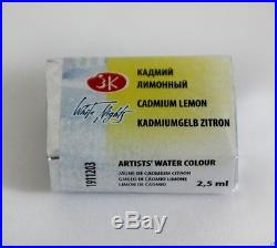WATERCOLOR PAINT 48 colors Set White Nights Beech Box RUSSIAN Nevskaya palitra