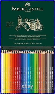 Watercolor Pencils Set with 24 Colours in Durable Tin Ideal for Home & School