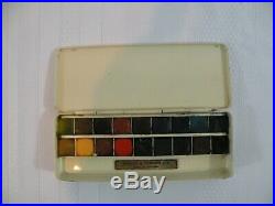 Winsor & Newton 18 1/2 Pan Watercolor Bijou Field Plein Aire Tin Box