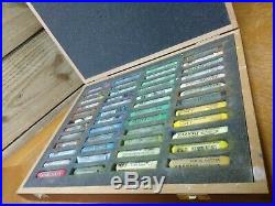 Winsor & Newton 48 Soft Pastels in Wooden Box Set Quality Art Made in England