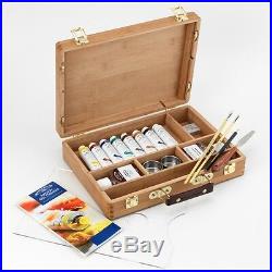 Winsor & Newton Artists Quality Professional Oil Colour Bamboo Wood Box