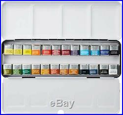 Winsor & Newton Professional Watercolor Lightweight Metal Box Set 24 colors
