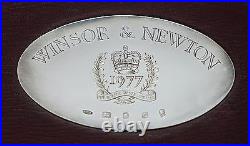 Winsor & Newton Queen Elizabeth Calamander Wood 1977 Sterling Silver Artist Box