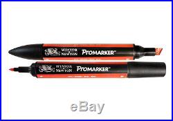 Winsor & Newton Twin Tip Art Marker Pen 48 Promarker Box and storage case NEW