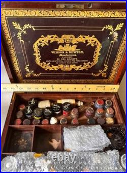 Winsor & Newton Victorian Artist's Watercolor Box Large Rare & Superb Vintage