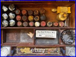 Winsor & Newton Victorian Artist's Watercolor Box Large Rare & Superb Vintage