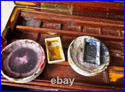 Winsor & Newton Victorian Artist's Watercolor Box Large Rare & Superb Vintage