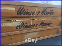 Winsor & Newton Watercolor 3 Drawer Dovetailed Advertising Display Box Usa