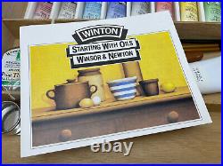 Winsor & Newton Winton Oil Colour Supplies Paint Wood Box Vintage NEVER USED