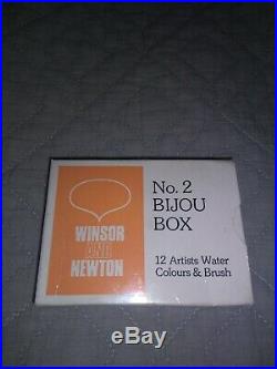 Winsor and Newton No. 2 Bijou Box. Vintage new