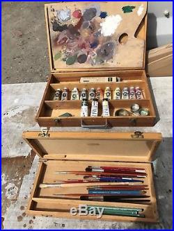 Winton Oil Paints And Brushes In Box Job lot Y20