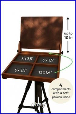Wood Pochade Box for Pastel 10x14'' Plein Air Easel by ShrubmArt