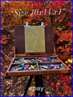 Wood Pochade Box for Pastel 10x14'' Plein Air Easel by ShrubmArt