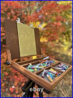 Wood Pochade Box for Pastel 10x14'' Plein Air Easel by ShrubmArt