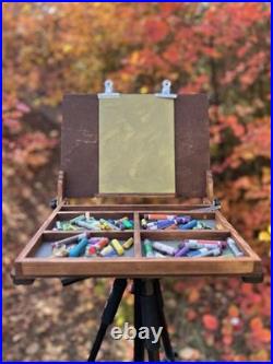 Wood Pochade Box for Pastel 10x14'' Plein Air Easel by ShrubmArt