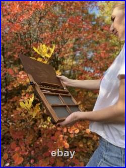 Wood Pochade Box for Pastel 10x14'' Plein Air Easel by ShrubmArt
